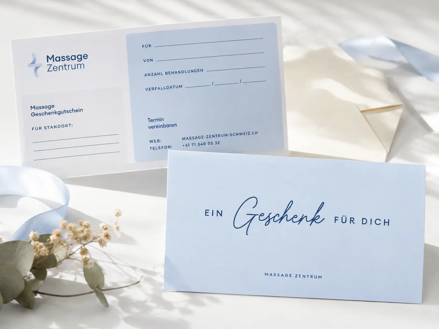 Massage-Gutschein für eine Behandlung im Massage Zentrum Richterswil